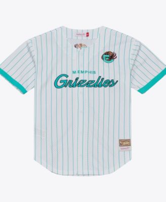 Men's Memphis Grizzlies Head Coach Mesh Pinstripe Jersey