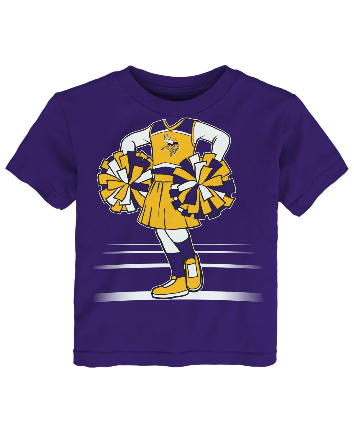 Outerstuff Babies' Toddler Girls' 2t-5t Game Fit Minnesota Vikings Crewneck Short-sleeve T-shirt In Purple