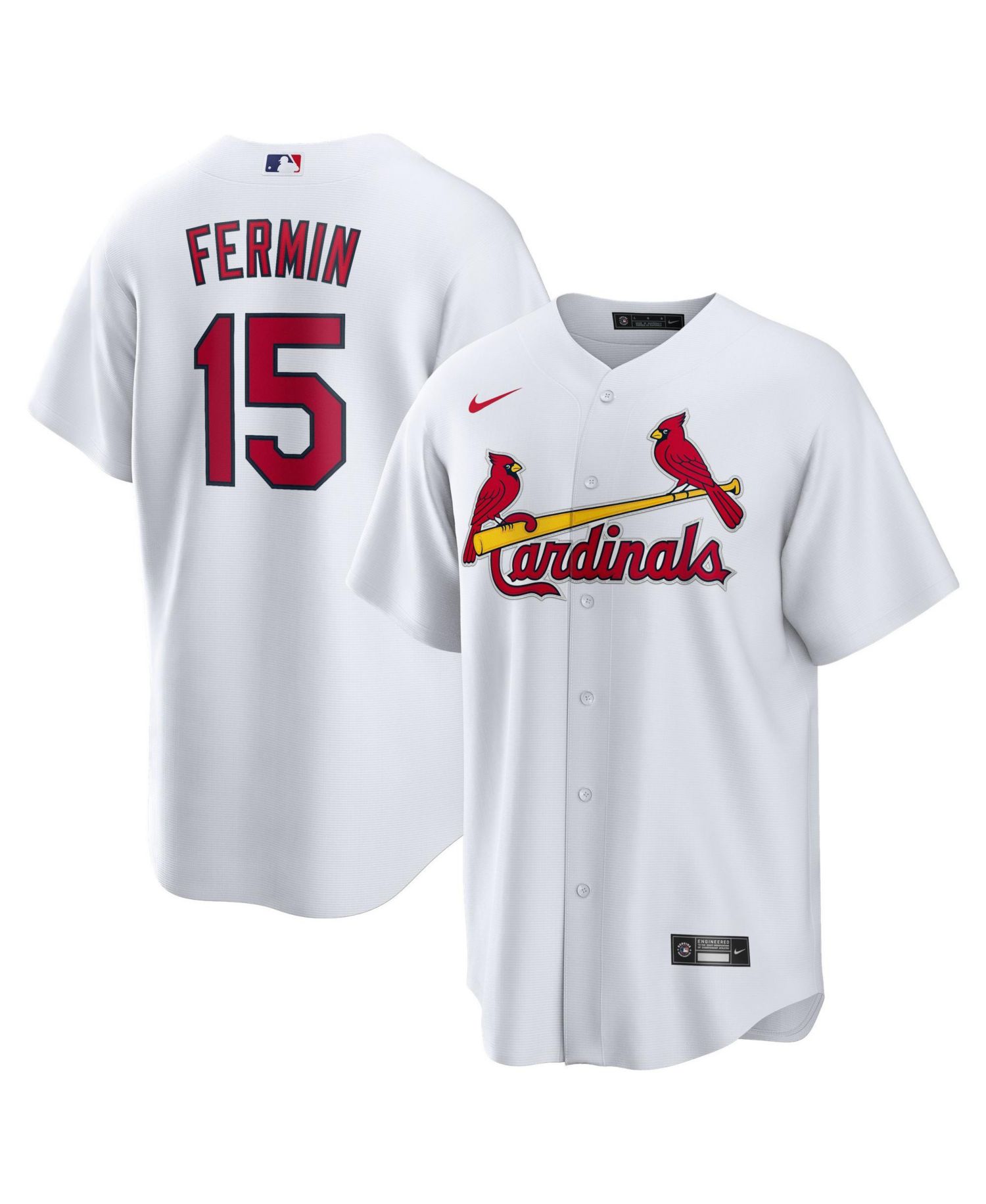 Men's Jos&eacute; Fermín St. Louis Cardinals Home Replica Jersey