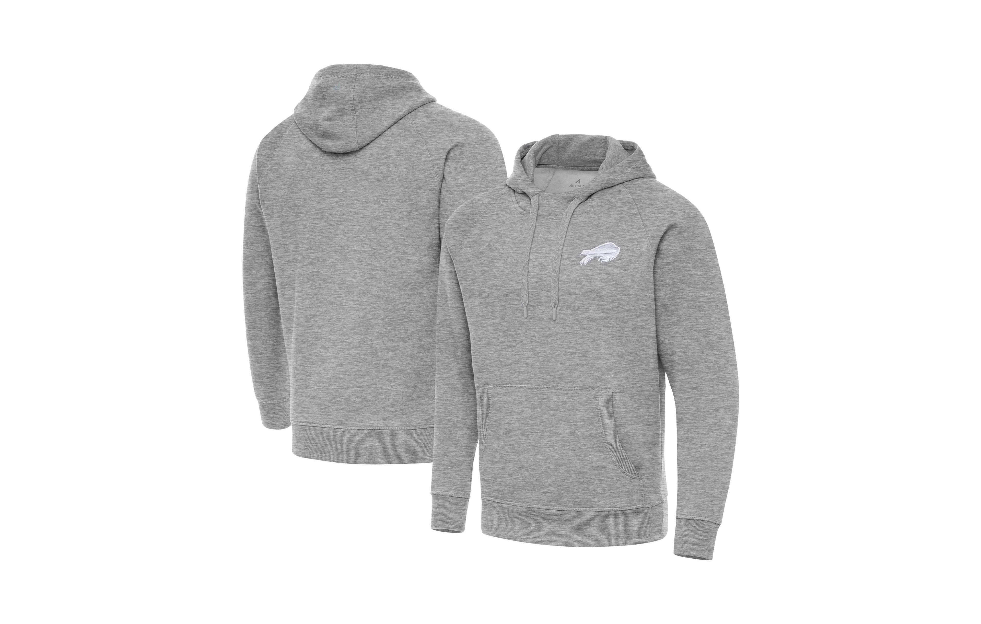 Antigua Men's Buffalo Bills Victory Brushed Fleece Raglan Pullover Hoodie