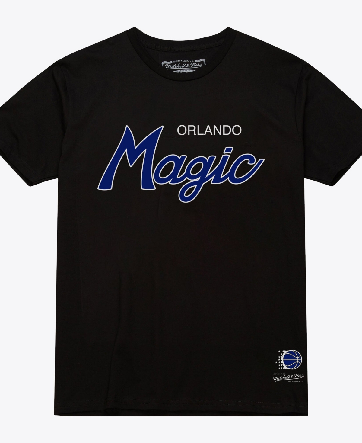 Mitchell & Ness Men's Black Orlando Magic Wordmark T-Shirt - Black