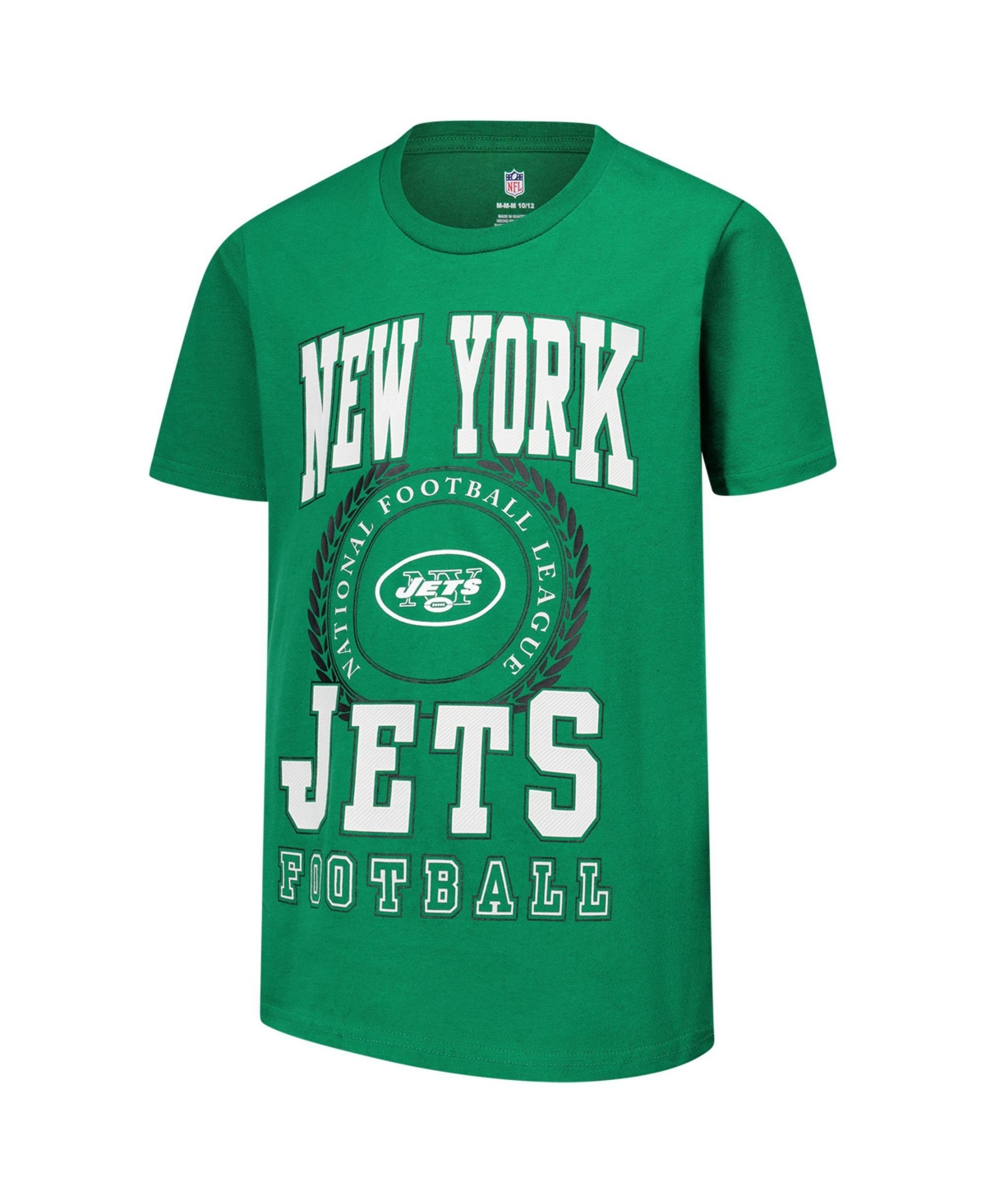 Outerstuff Boys' and Girls' New York Jets Stitched Up Retro Logo T-Shirt