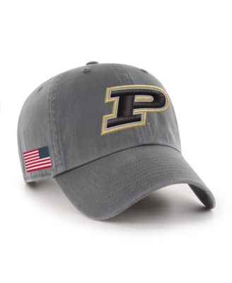 Men's Charcoal Purdue Boilermakers Americana Heritage Clean Up Adjustable Hat