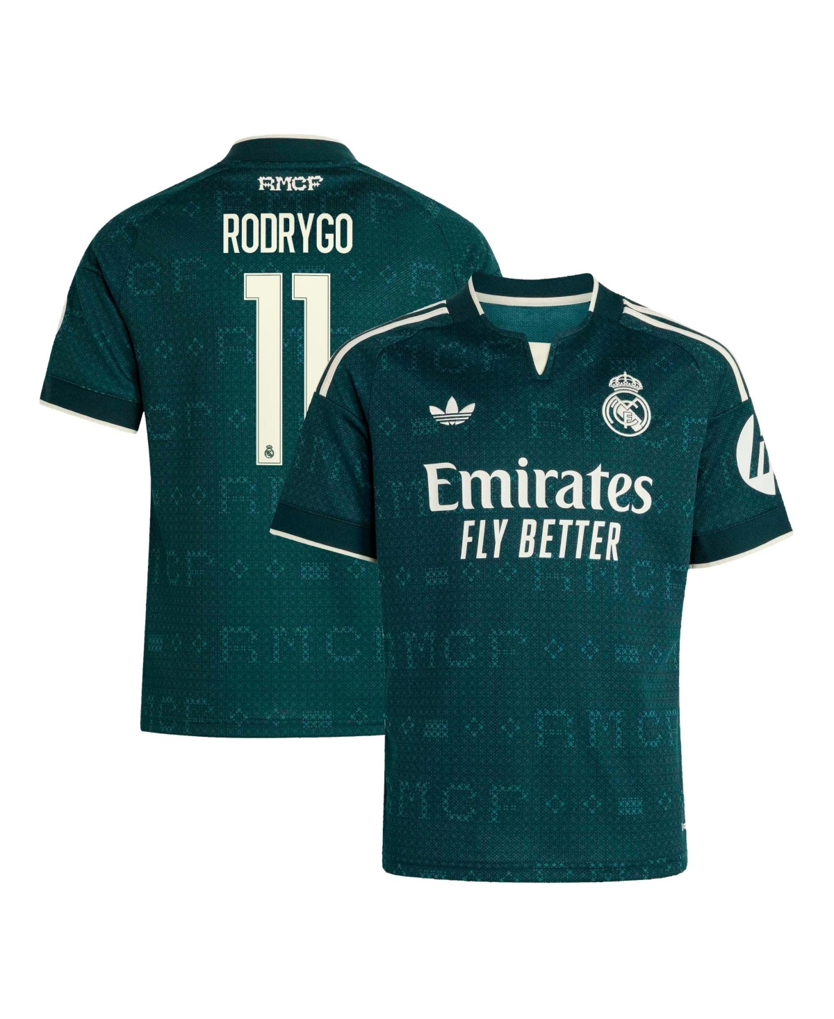 adidas Boys' and Girls' Real Madrid Rodrygo 2026/27 Away Replica Jersey