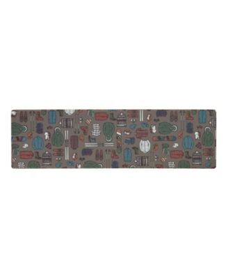 Winter Sportswear Non-Slip Kitchen Mat, 17.5" x 60"