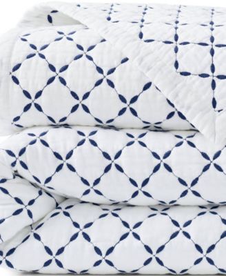 Embroidered Diamond Double Voile Quilt
