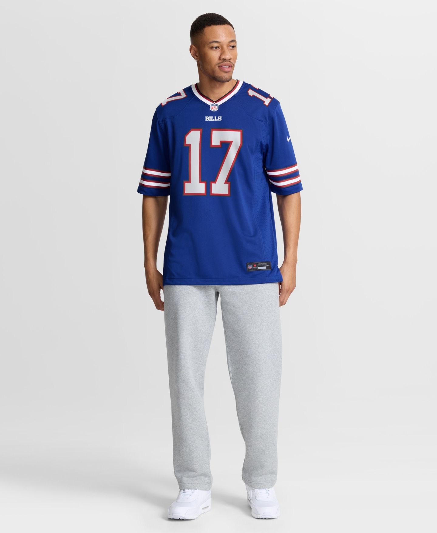 Мужской топ Nike Josh Allen Buffalo Bills Team Game Player Jersey, цвет: Королевский синий — фото 8