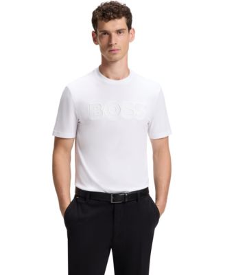 BOSS by Men's Cotton-Jersey Regular-Fit Logo T-Shirt