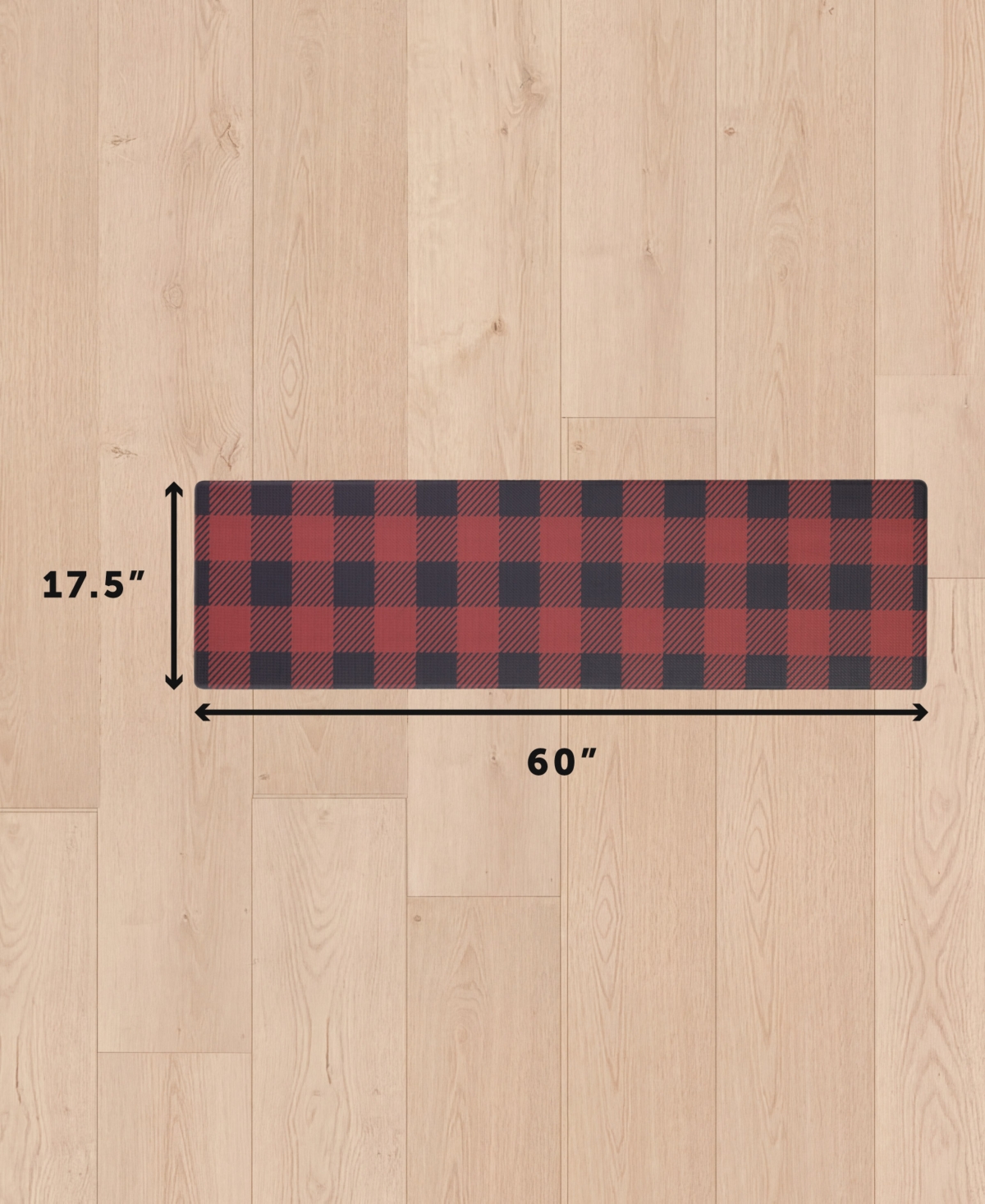 Eddie Bauer Buffalo Check Non-Slip Kitchen Mat