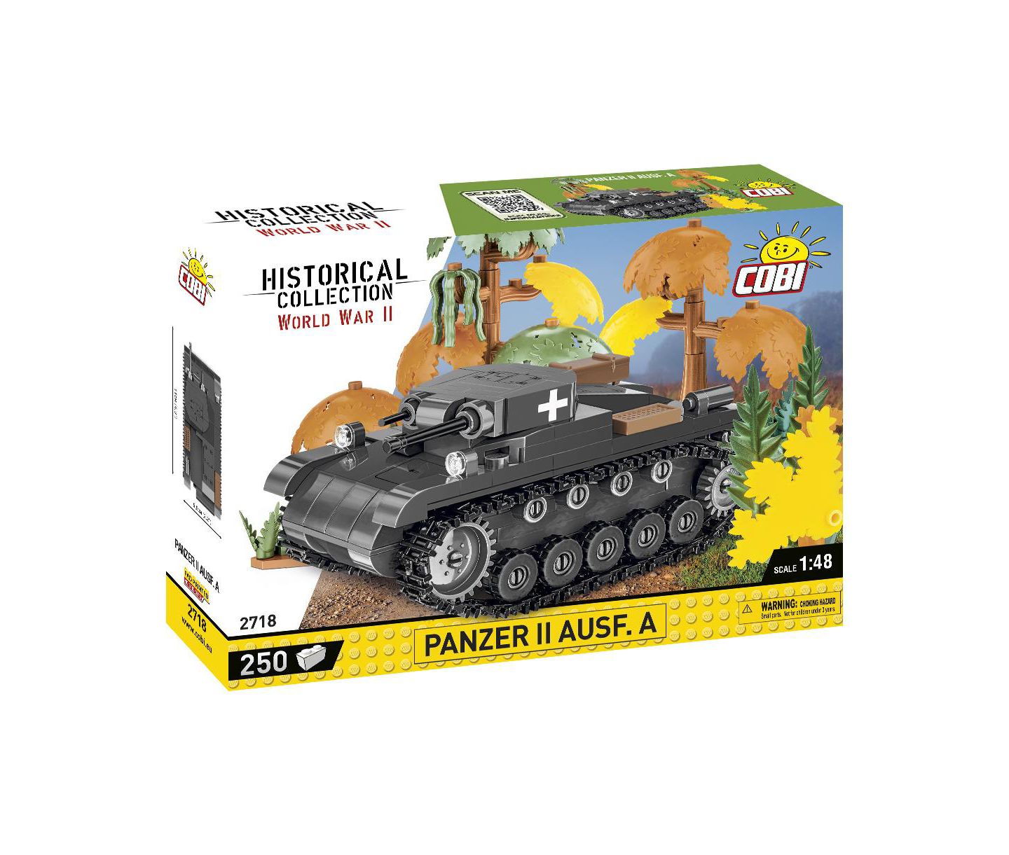 Детские майки COBI Historical Collection World War II Panzer II Ausf. A Tank, 250 pieces — фото 1