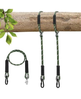 Adjustable Heavy Duty Tree Swing Ropes Hanging Straps Carabiners For Swings
