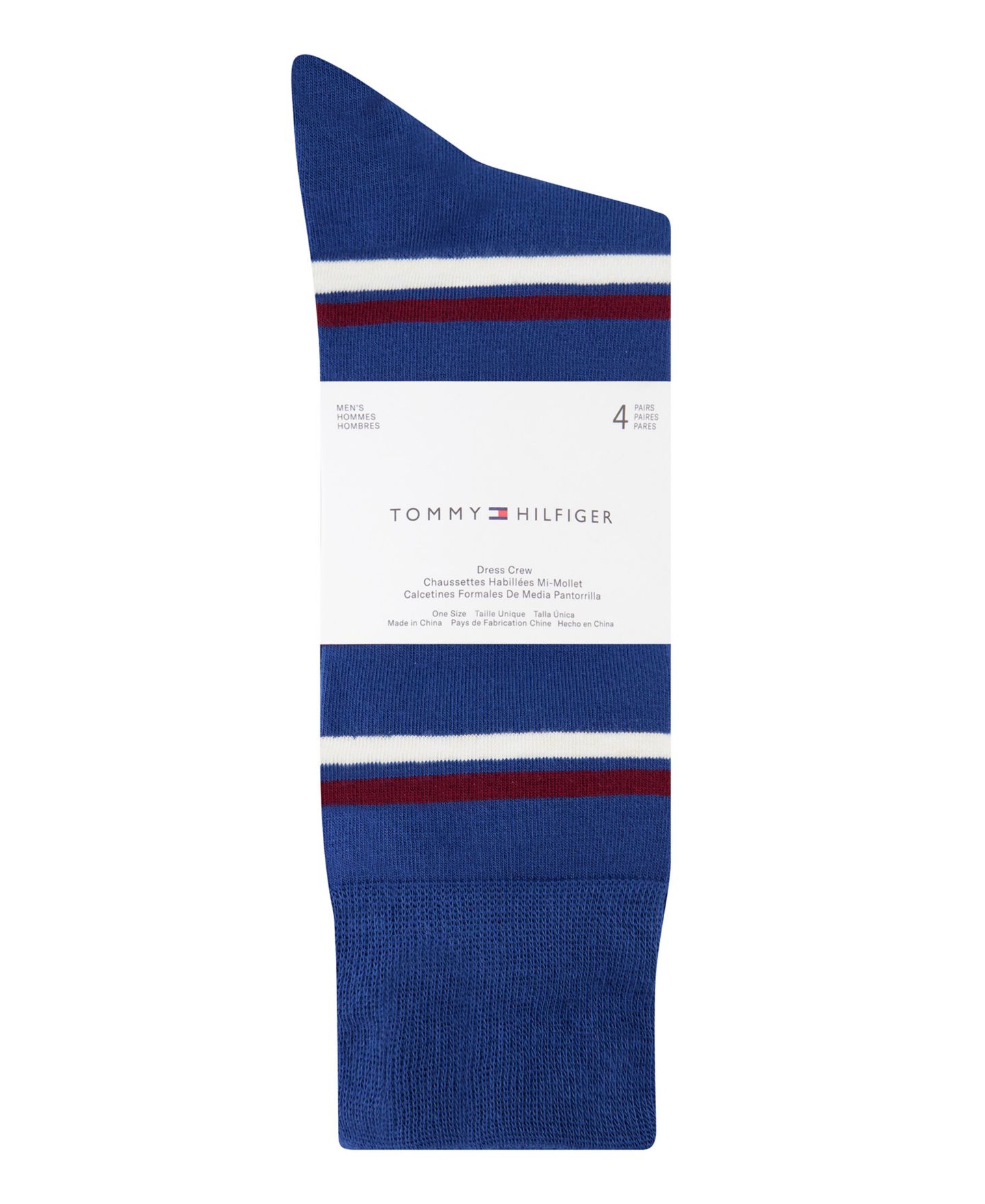 Носки для мужчин, средней высоты, 4 шт. — Tommy Hilfiger, цвет: Синий — фото 5