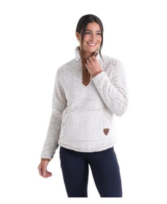 Women's Quarter-Zip Mock Neck Fleece Pullover