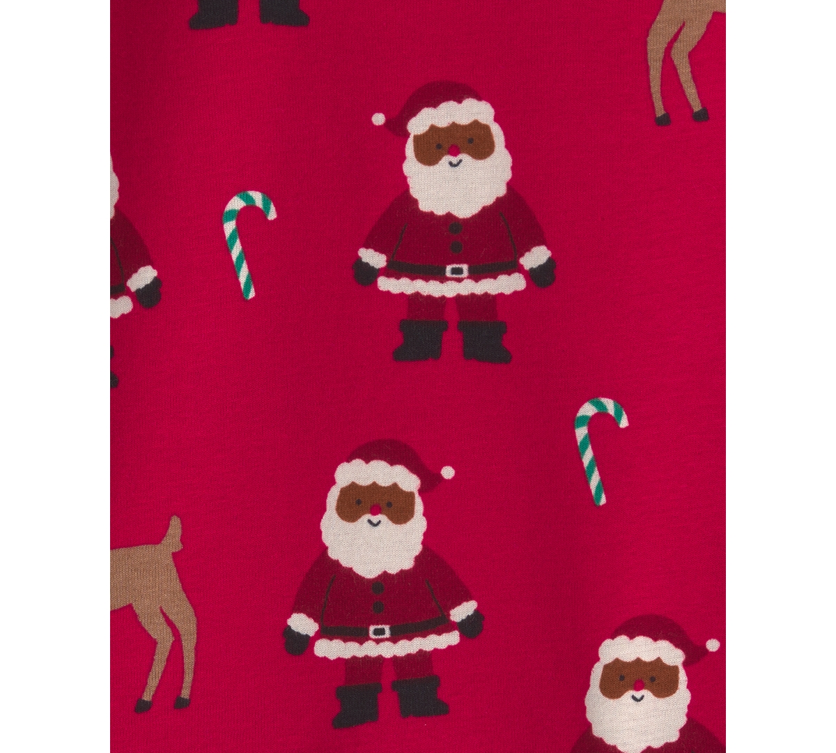 Carter's Toddler Girls' 2T-5T Santa Christmas Long-Sleeve Snug-Fit Top and Pants, 2-Piece Pajama Set