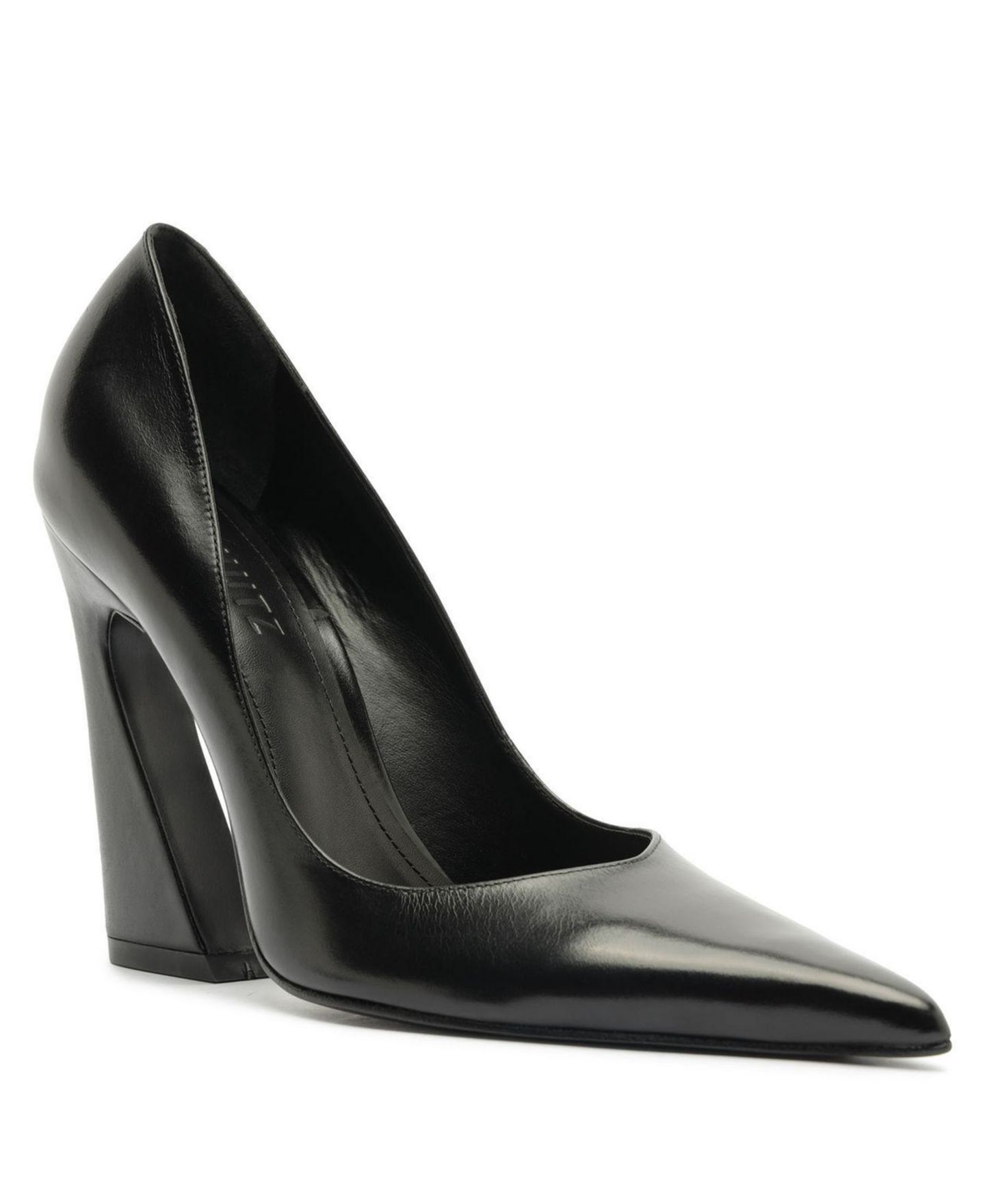 Женские туфли Schutz Lexi Block Pointed Toe Pumps, цвет: Чёрный — фото 1