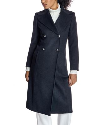 Women's Double-Breasted Notch Collar Coat