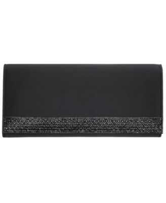 Aurella Crystal Trim Small Flap Clutch Handbag