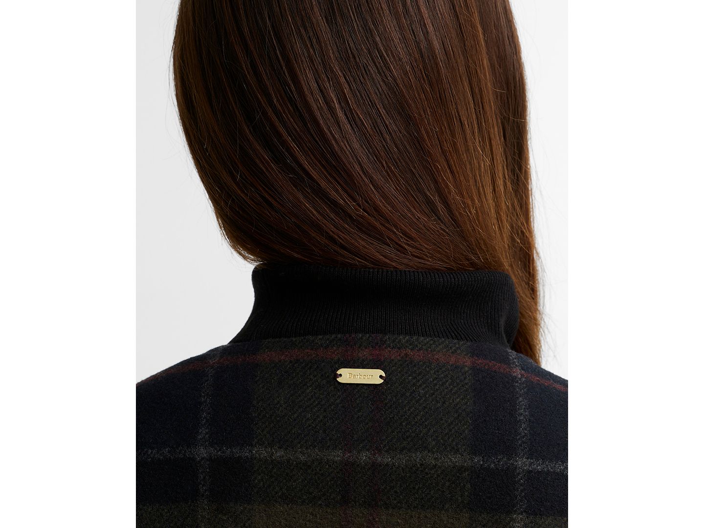 Женская рубашка Barbour Marlow Plaid Long-Sleeve Wool-Blend Overshirt, цвет: Теневой — фото 5
