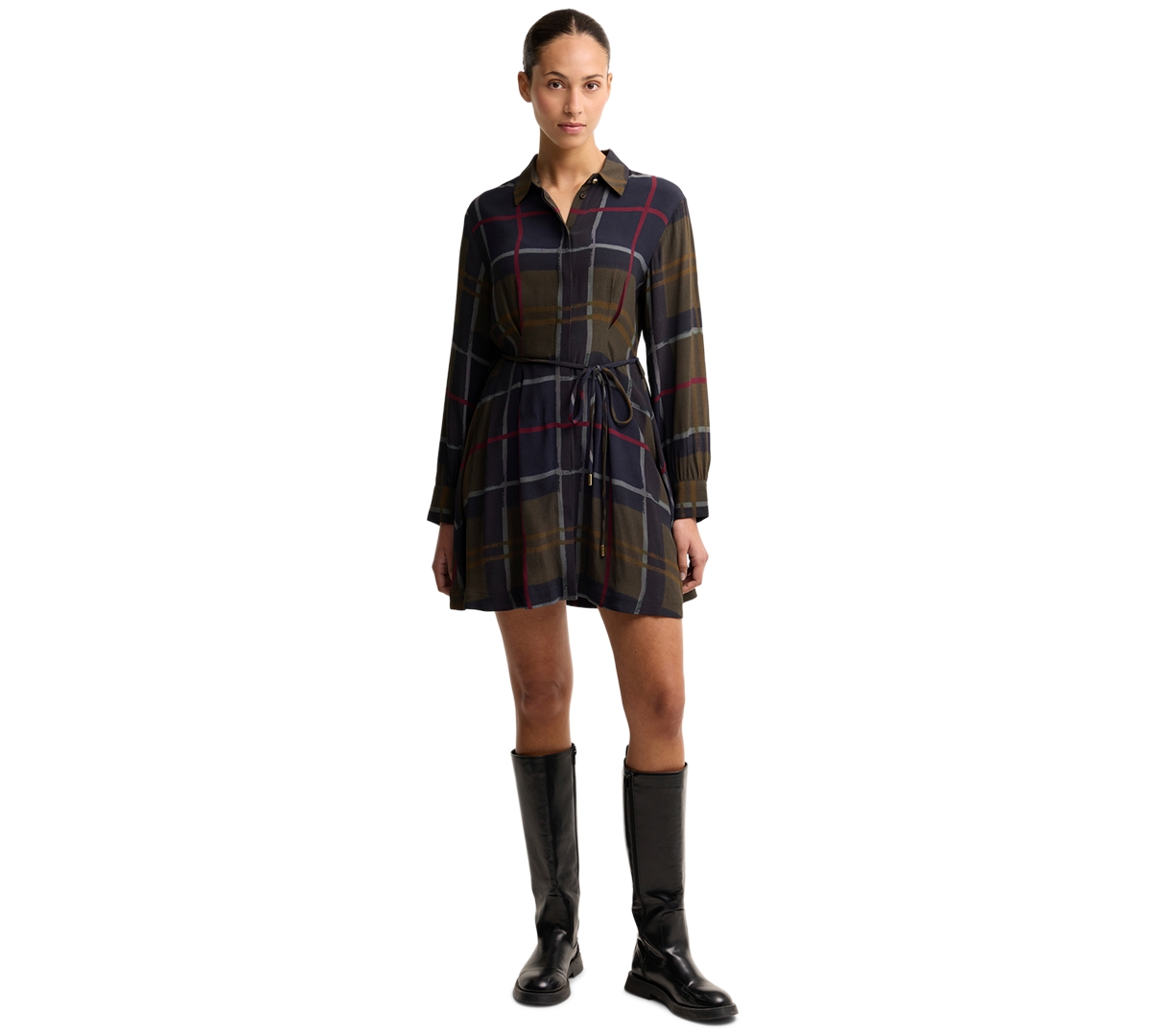 Barbour Ivybridge Mini Shirtdress In Multi