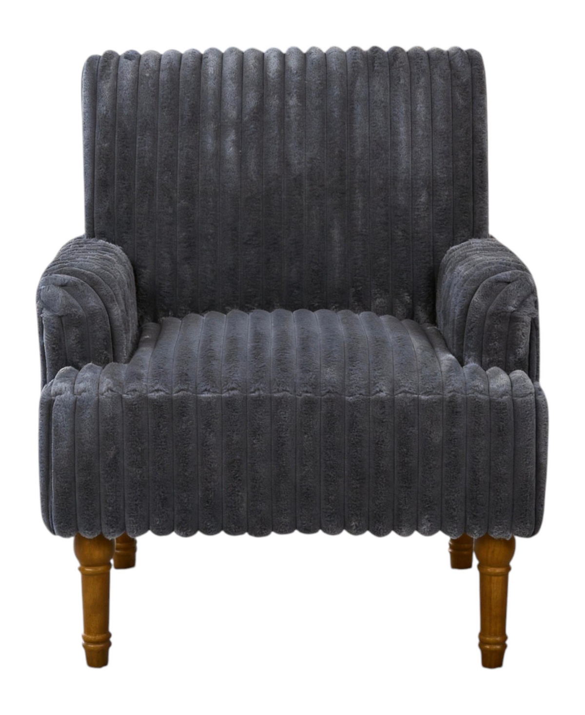 Slickblue Modern Armchair with Solid Wood Legs and Soft Upholstered Seat