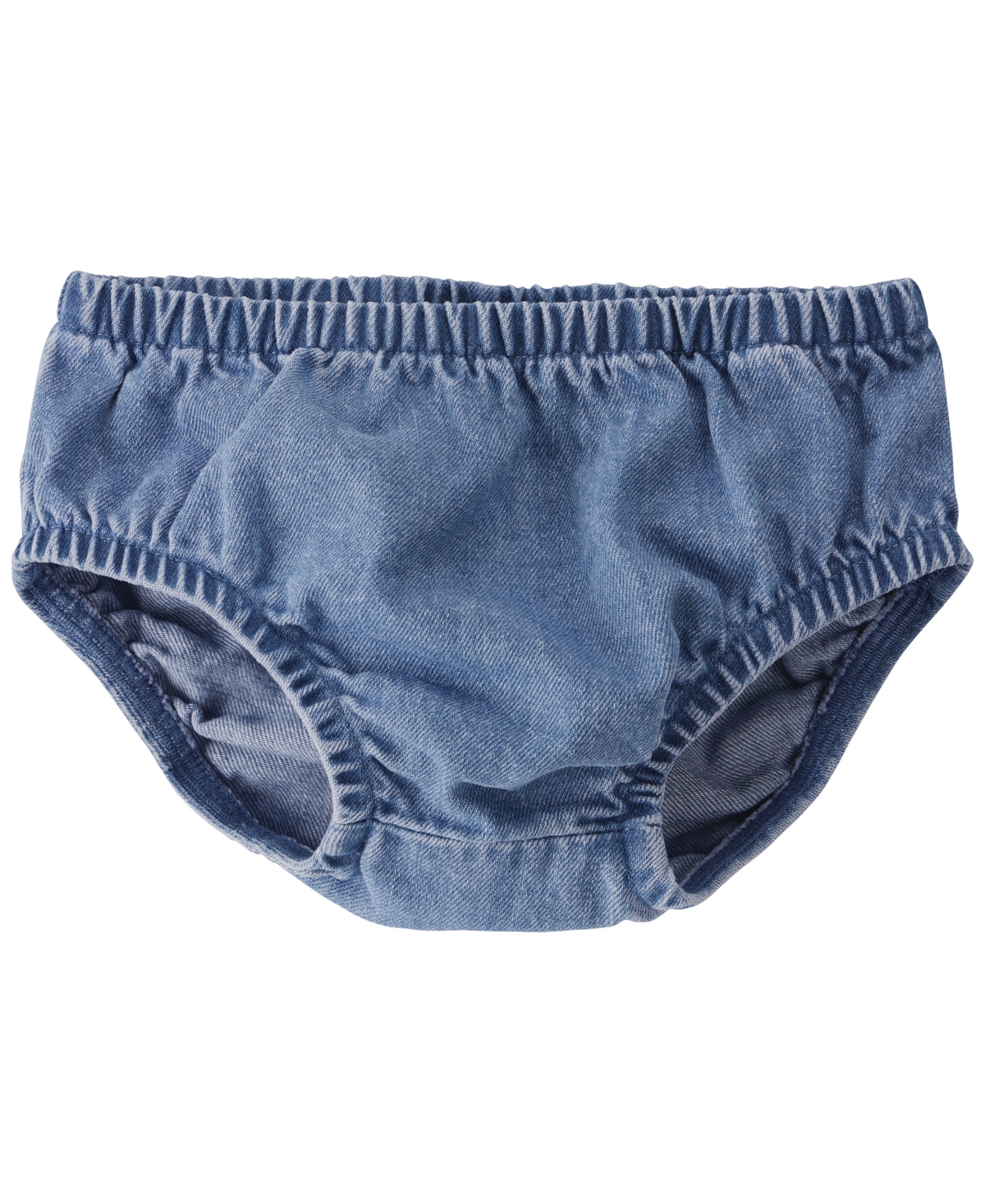 Little Planet by Carter's Baby Girls' Long-Sleeve Collared Tiered Denim Dress and Bloomers, 2-Piece Set