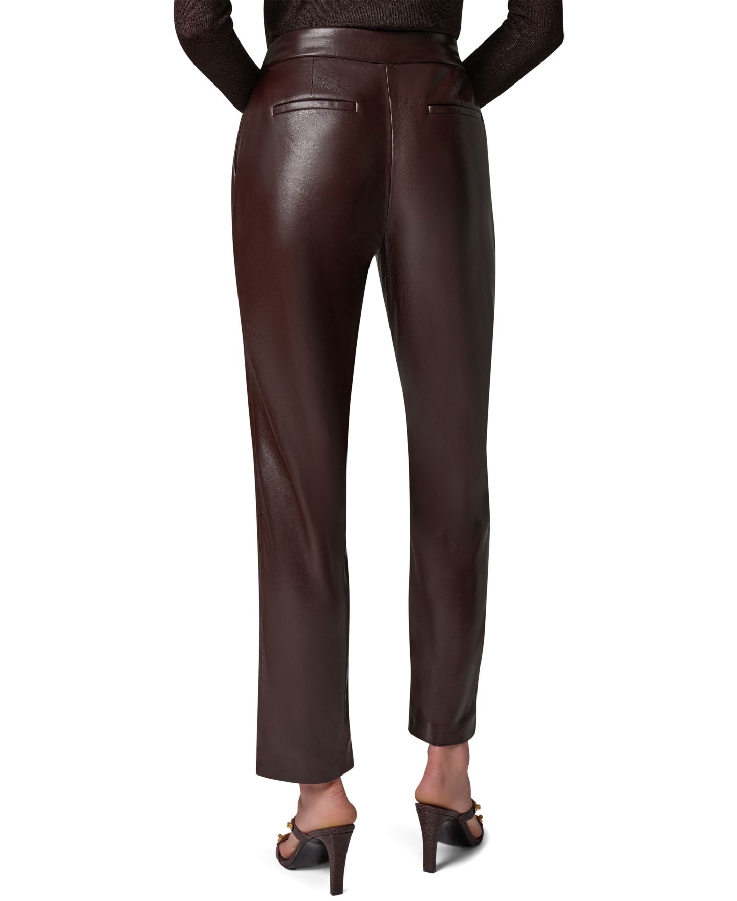 Женские брюки Donna Karan New York Petite Slim-Leg Ankle, цвет: Тёмно-коричневый — фото 6