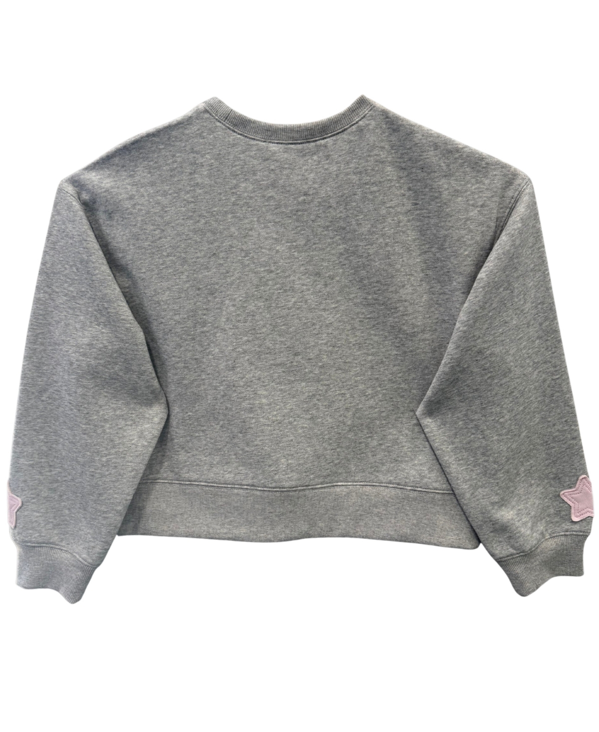 With Jules Girls' 4-16 Crew Neck W Stars Long-Sleeve Star-Patch Sweatshirt