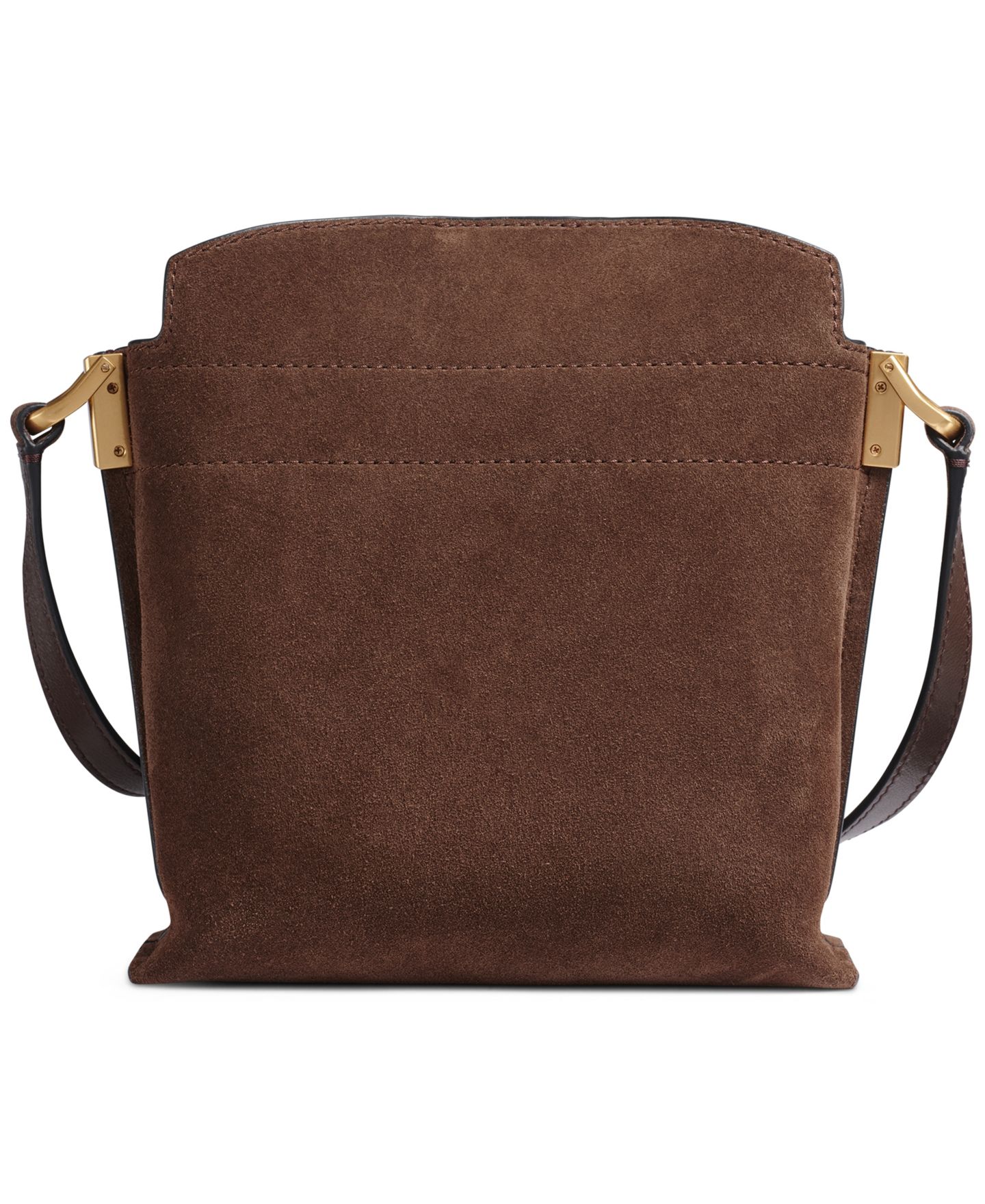 Женская сумка Donna Karan New York Bridgehampton Suede Crossbody, цвет: Коричневый разноцветный — фото 2