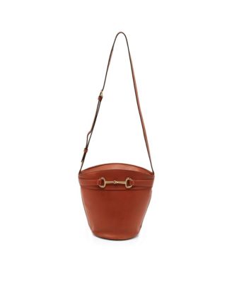 Women's Crecy Horsebit Leather Bucket Bag