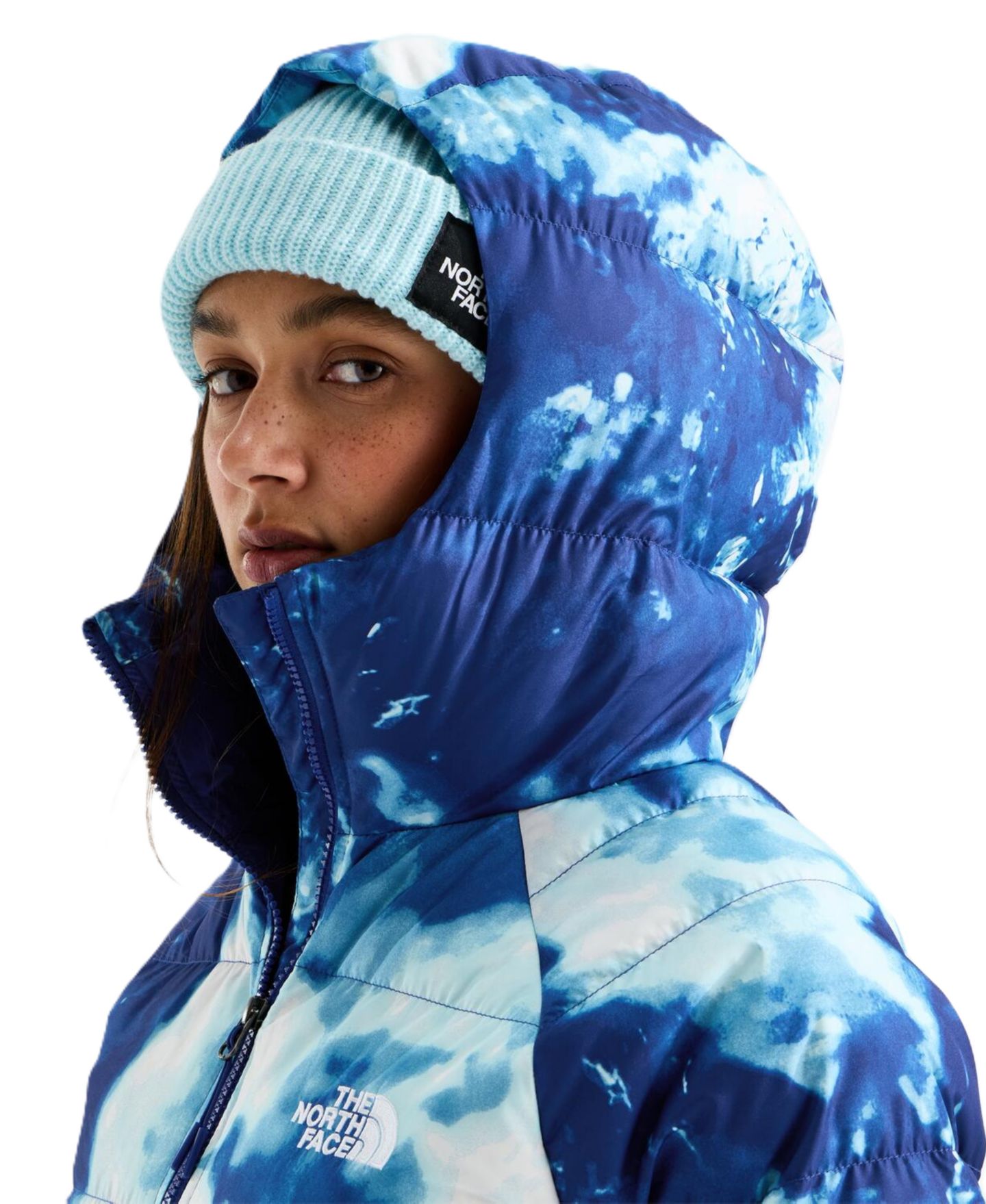 Женская куртка The North Face Hydrenalite Hooded Down Jacket, цвет: Насыщенный синий — фото 4