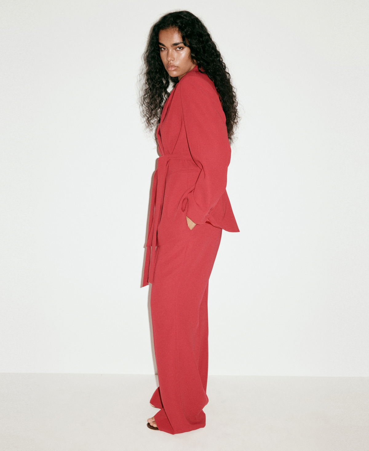 Mango Women's High-Waist Flare Pants