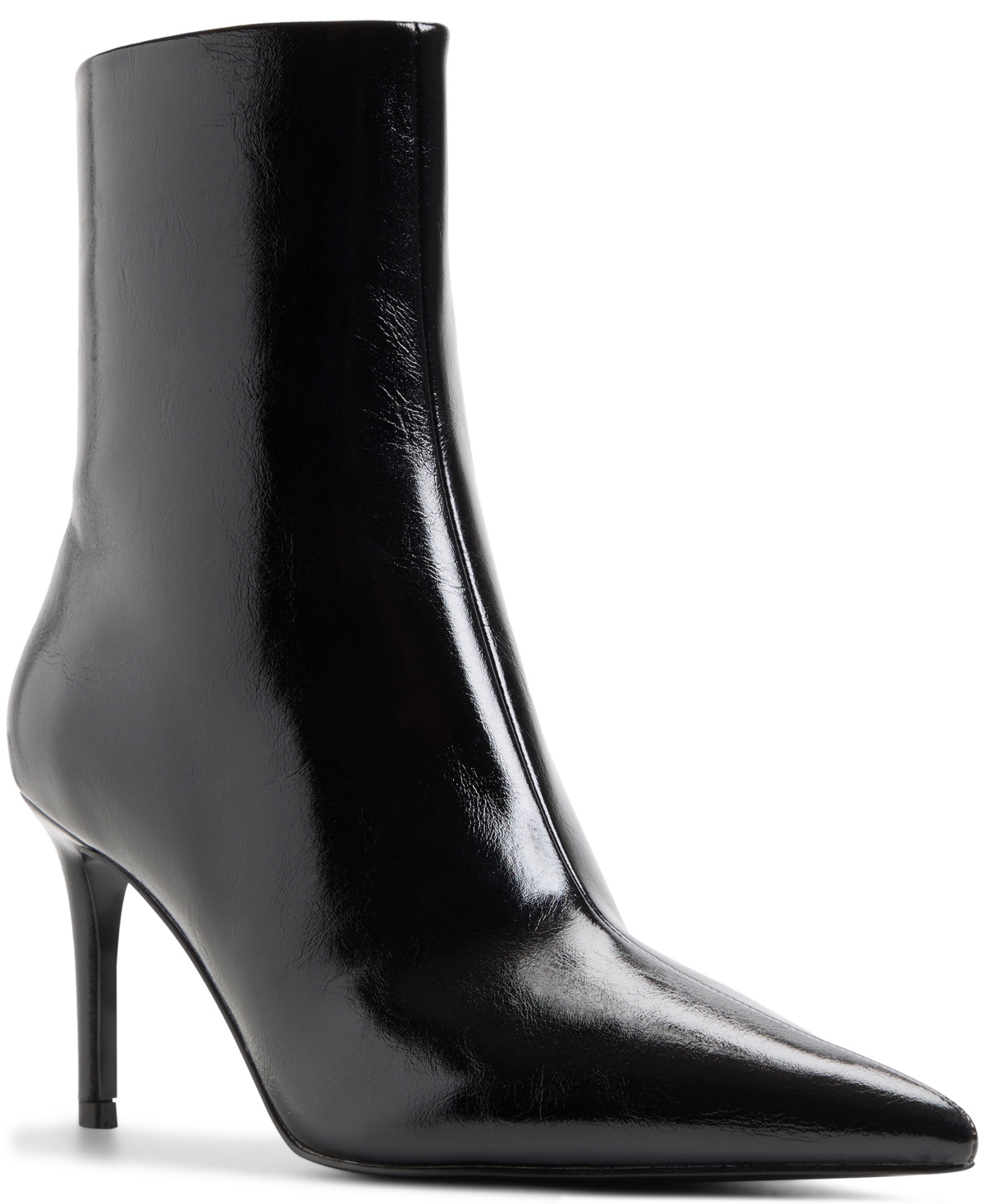 Aldo Women's Dahlyaa Ankle Booties In Black Shiny