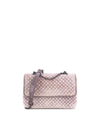 Baby Olimpia Crossbody Bag Intrecciato Velvet
