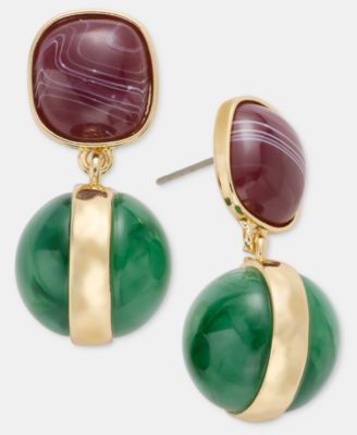 Gold-Tone Drop Earrings