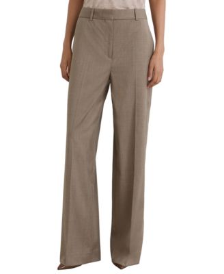 Women's Adie Wool-Blend Wide-Leg Trousers