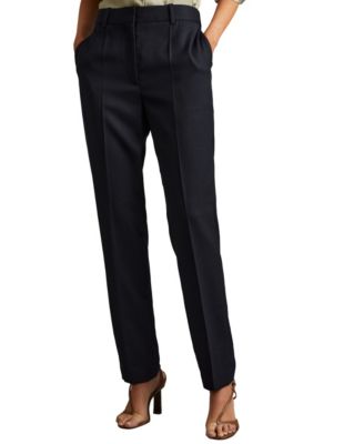 Women's Hallie Slim-Fit Textured Wool-Blend Trousers