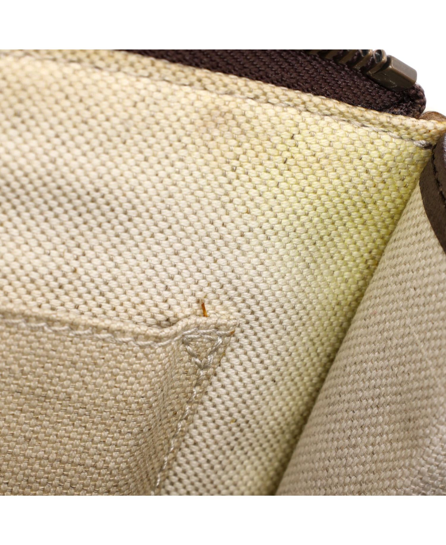 Courrier Pouch GG Coated Canvas with Applique