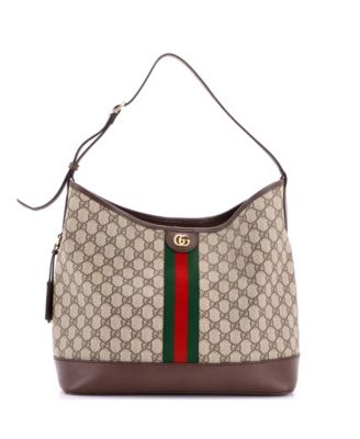Large Ophidia Hobo Bag GG Coated Canvas