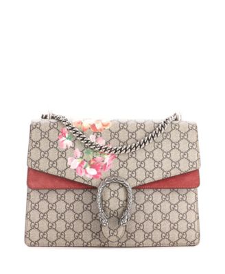 Medium Dionysus Bag Blooms Print GG Coated Canvas