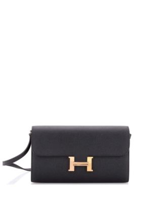 Pre-Owned Hermes Constance To Go Wallet Epsom
