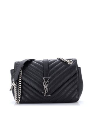 Medium Classic Monogram Slouchy Envelope Satchel Matelasse Chevron Leather