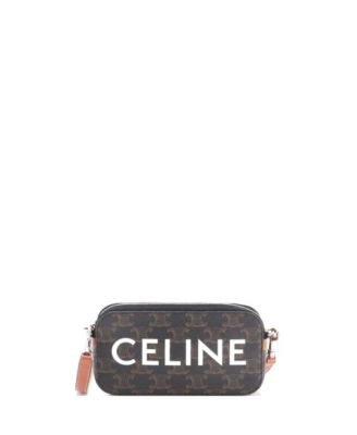 Horizontal Pouch Crossbody Bag Logo Triomphe Coated Canvas