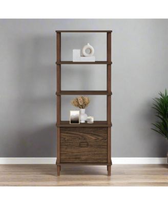 60" Ellery Storage Cabinet with  2 Drawers Walnut