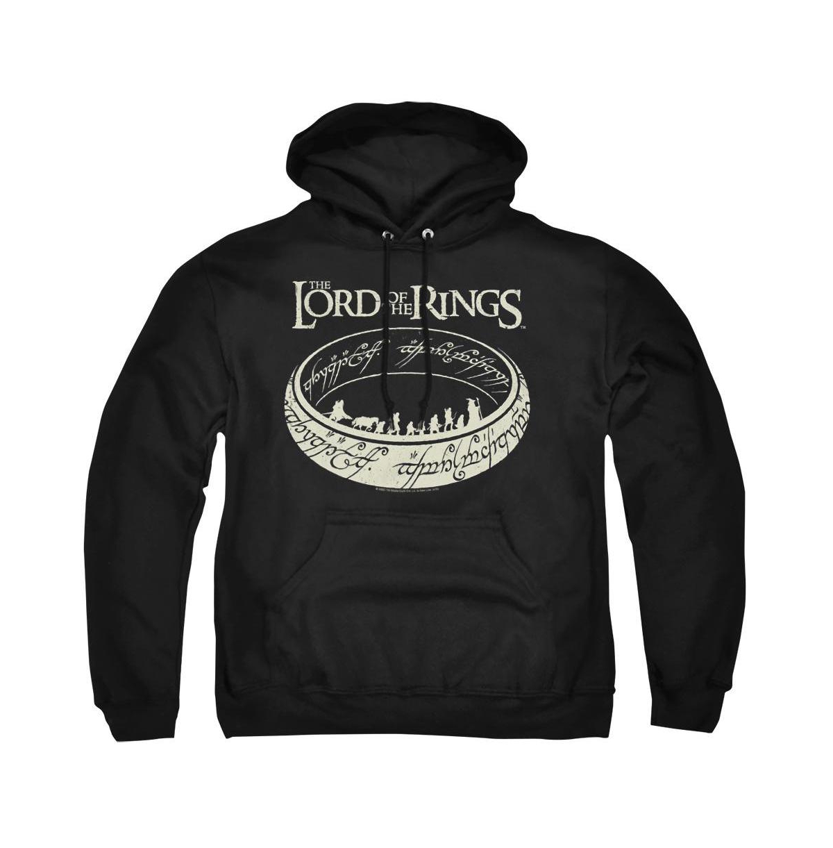 LOR1056-AFTH-6 Lord of The Rings The Journey Adult Pullover Hoodie, Black - 3X