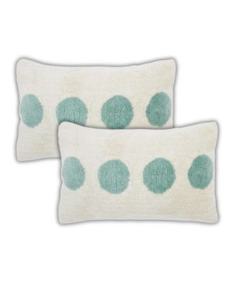 Zephyr Polka Dot Throw Pillow Covers, 14"x 24", Set of 2