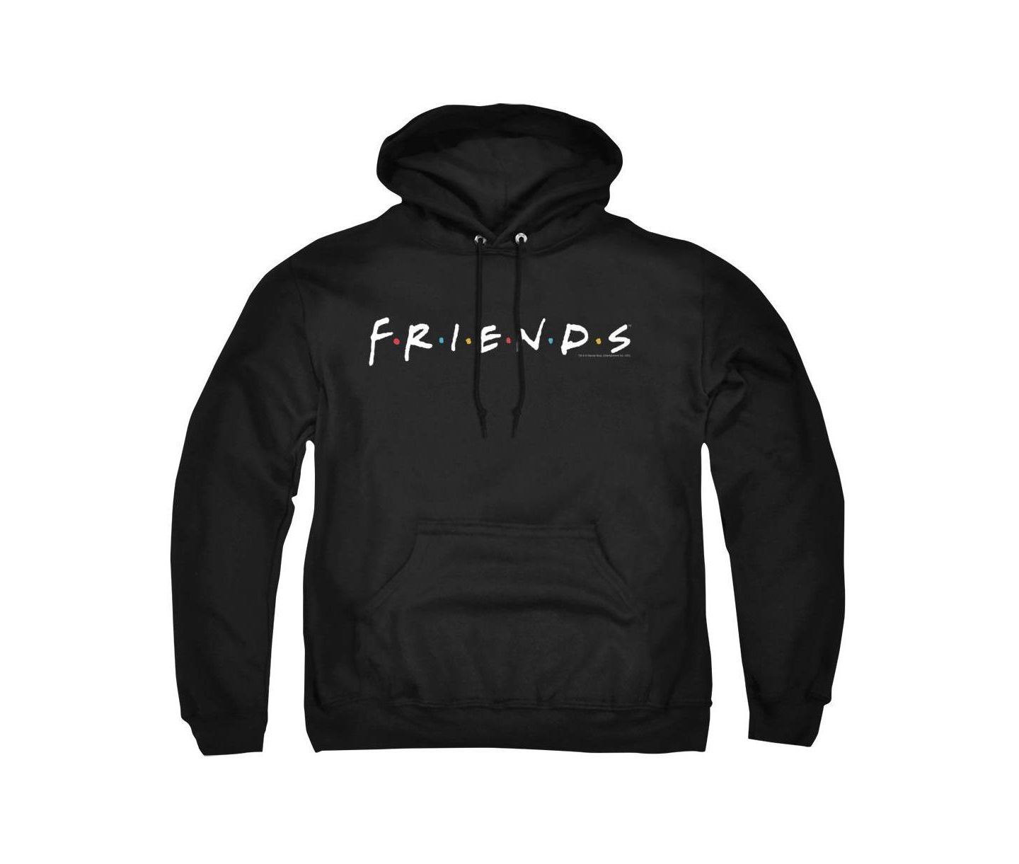 Мужское худи Friends Pull-Over Graphic Fleece, цвет: Чёрный — фото 1