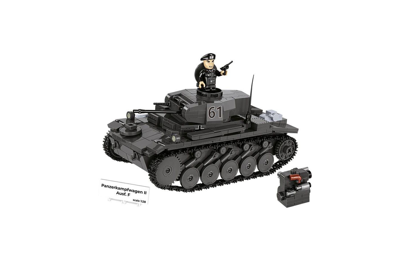 Детские майки COBI Historical Collection Wwii Panzerkampfwagen II Ausf. F Tank, 813 pieces — фото 3