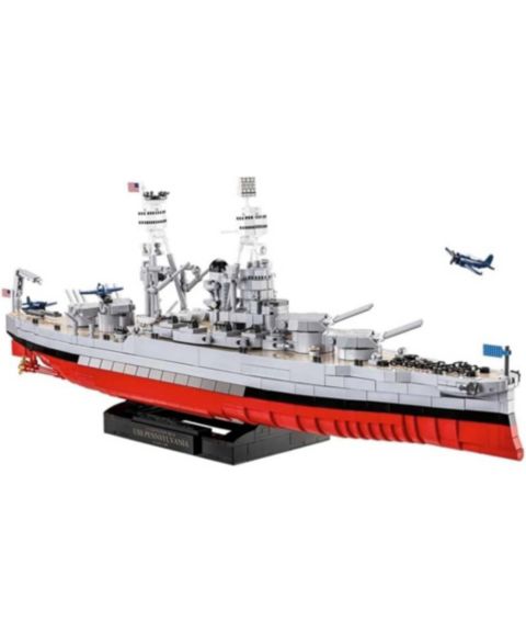 Детский конструктор COBI Historical Collection World War II USS Pennsylvania & USS Arizona Executive Edition 2,000+ Piece Building Set, Ages 10+, цвет: Разноцветный