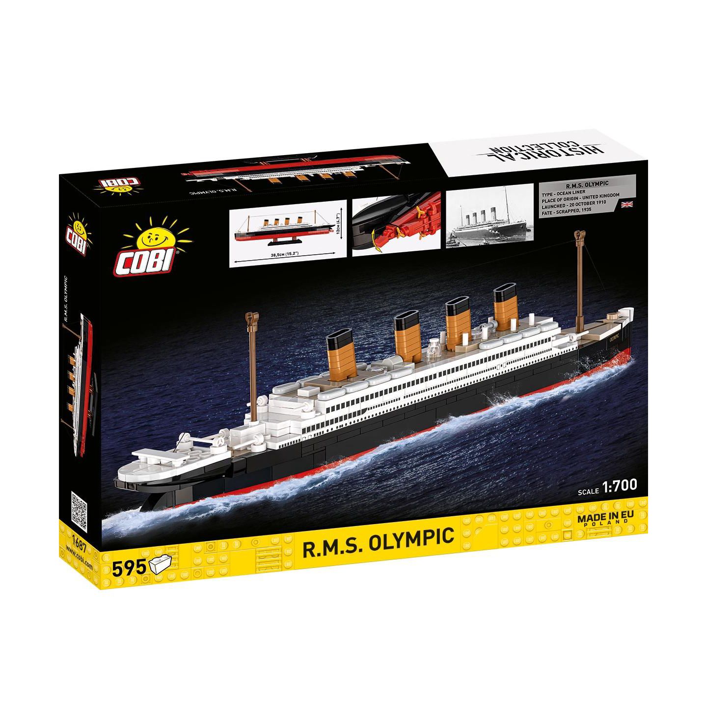 Детский конструктор COBI Historical Collection Great War R.M.S. Olympic 595-Piece Building Set, Ages 7+ — фото 2