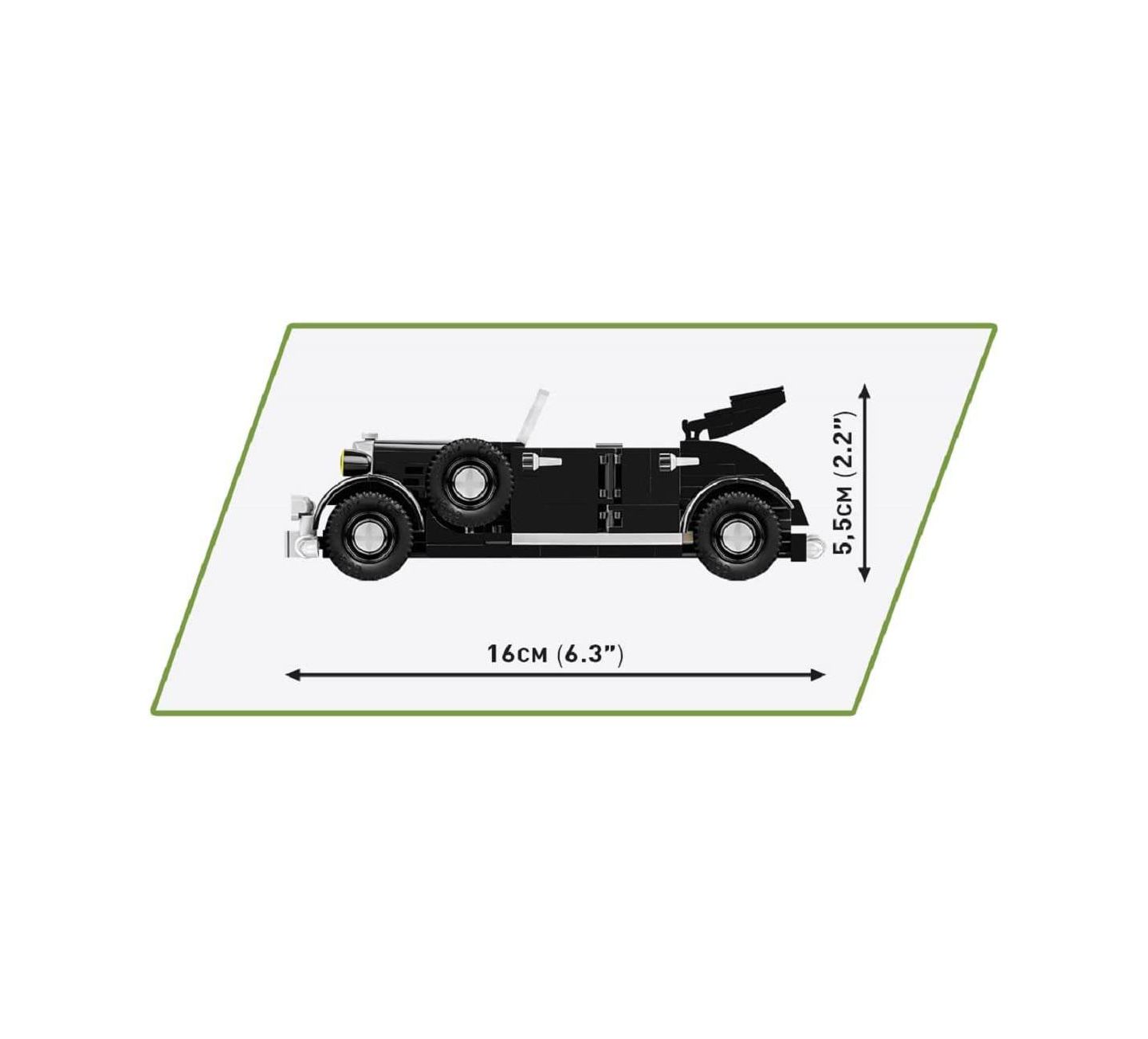 Детский конструктор COBI World War II Historical Collection De Gaulle's Horch830BL 244-Piece Building Set, Ages 7+ — фото 3